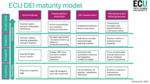 ECU DEI maturity model